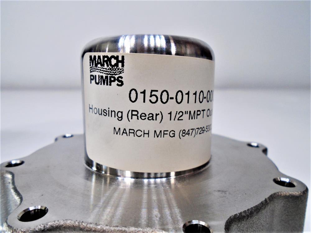 March Rear Housing 0150-0110-0000 Stainless 1/2" MPT 